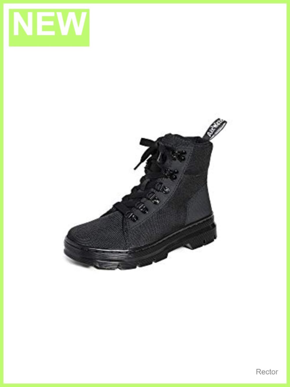 Dr. Martens Combs Combat Boots Lace Up Mid-Calf Nylon Round Toe